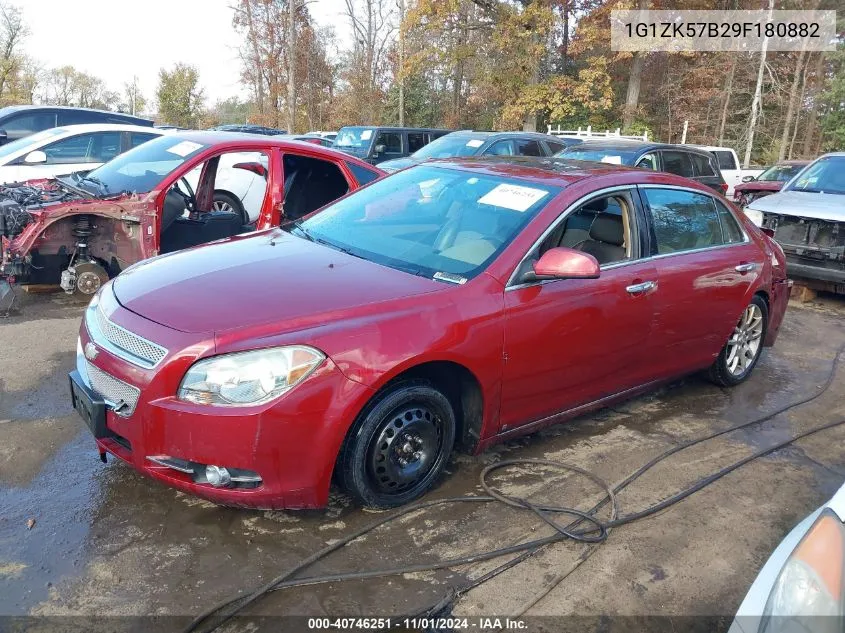 2009 Chevrolet Malibu Ltz VIN: 1G1ZK57B29F180882 Lot: 40746251