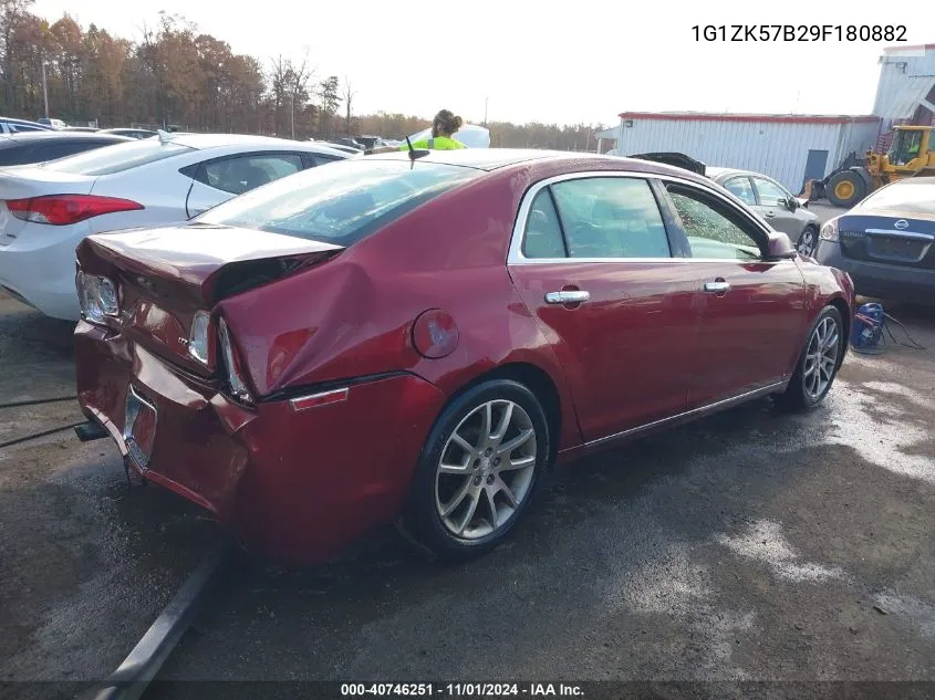 2009 Chevrolet Malibu Ltz VIN: 1G1ZK57B29F180882 Lot: 40746251