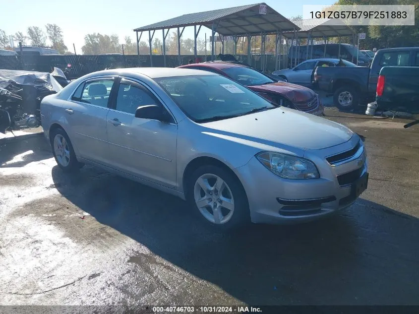 2009 Chevrolet Malibu Ls VIN: 1G1ZG57B79F251883 Lot: 40746703