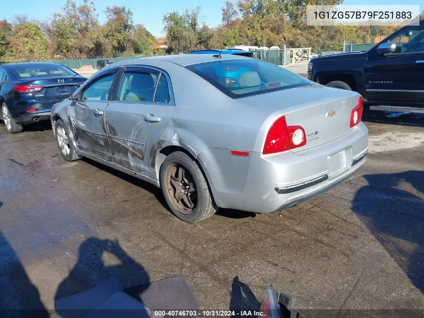 2009 Chevrolet Malibu Ls VIN: 1G1ZG57B79F251883 Lot: 40746703