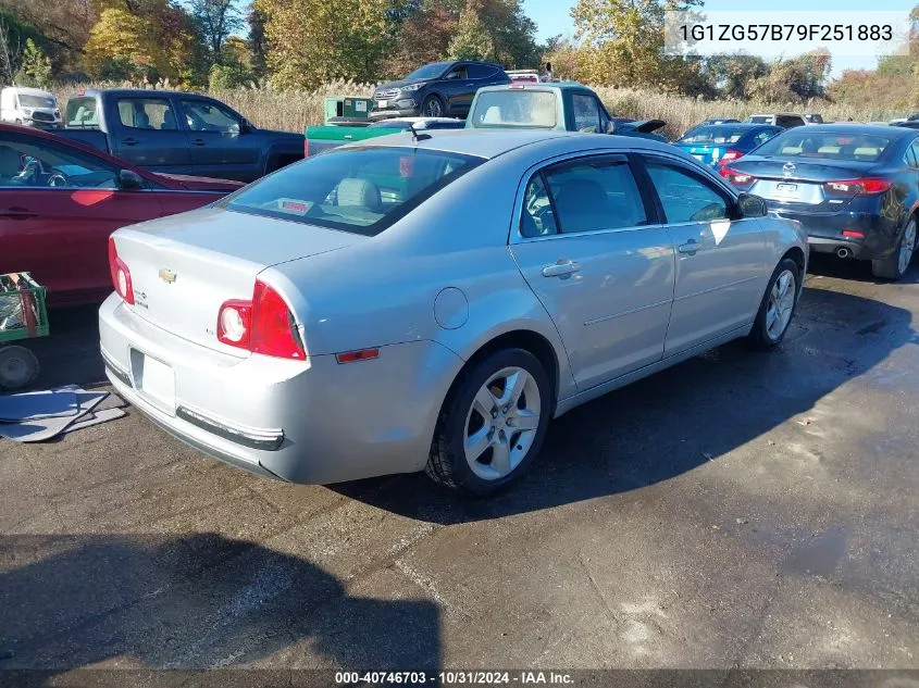 2009 Chevrolet Malibu Ls VIN: 1G1ZG57B79F251883 Lot: 40746703