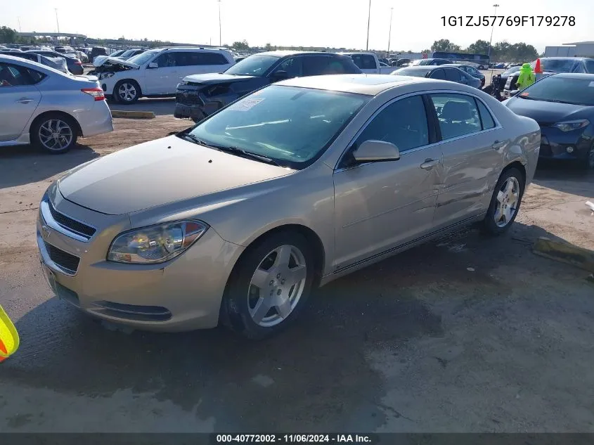 2009 Chevrolet Malibu Lt VIN: 1G1ZJ57769F179278 Lot: 40772002