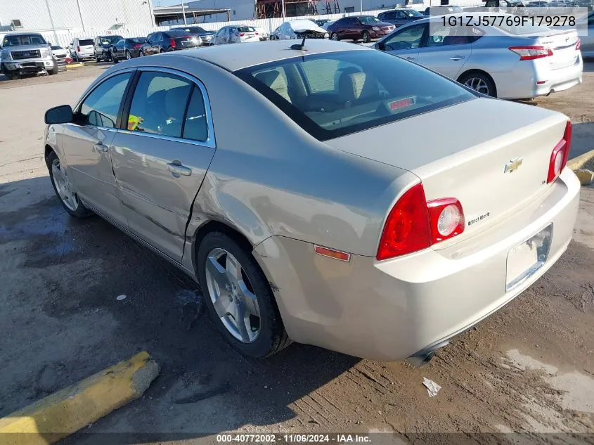 2009 Chevrolet Malibu Lt VIN: 1G1ZJ57769F179278 Lot: 40772002