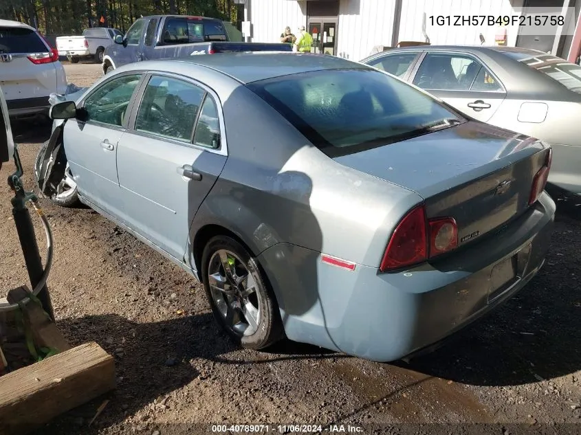 2009 Chevrolet Malibu Lt VIN: 1G1ZH57B49F215758 Lot: 40789071