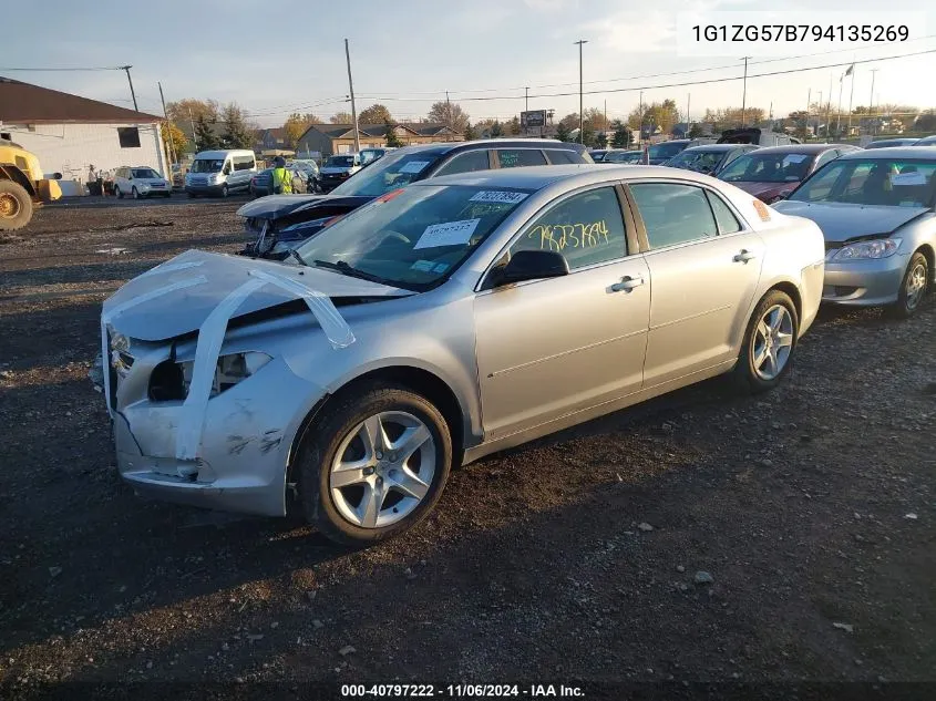 2009 Chevrolet Malibu Ls VIN: 1G1ZG57B794135269 Lot: 40797222