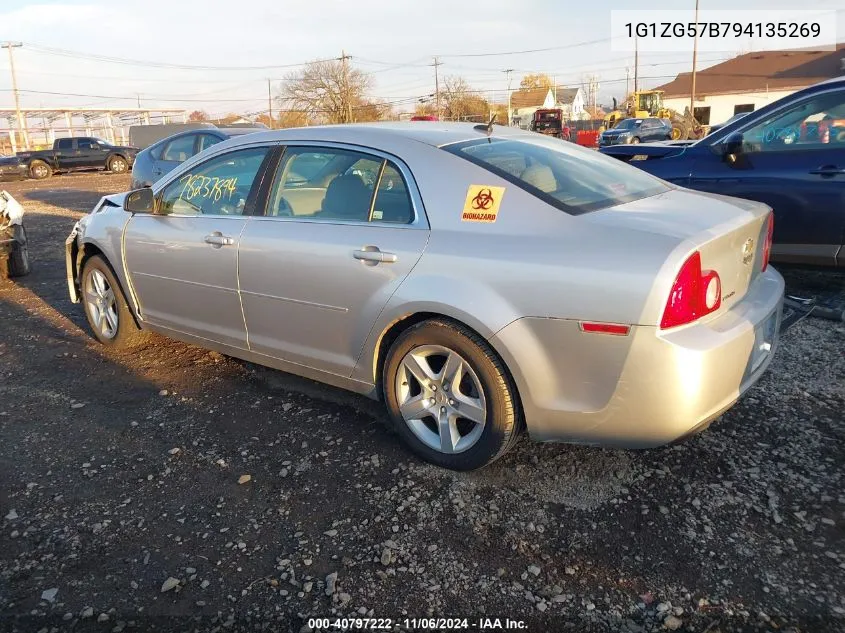 2009 Chevrolet Malibu Ls VIN: 1G1ZG57B794135269 Lot: 40797222