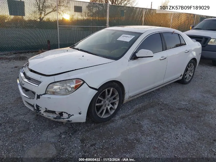 2009 Chevrolet Malibu Ltz VIN: 1G1ZK57B09F189029 Lot: 40800432