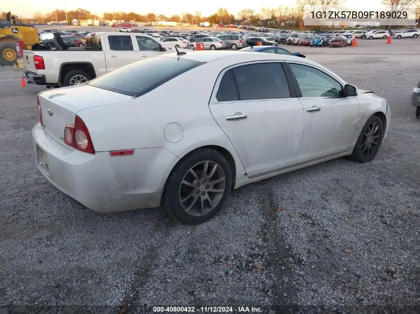 2009 Chevrolet Malibu Ltz VIN: 1G1ZK57B09F189029 Lot: 40800432