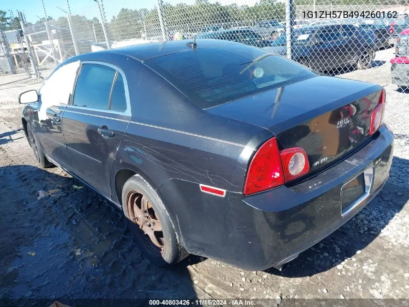 2009 Chevrolet Malibu Lt VIN: 1G1ZH57B494260162 Lot: 40803426