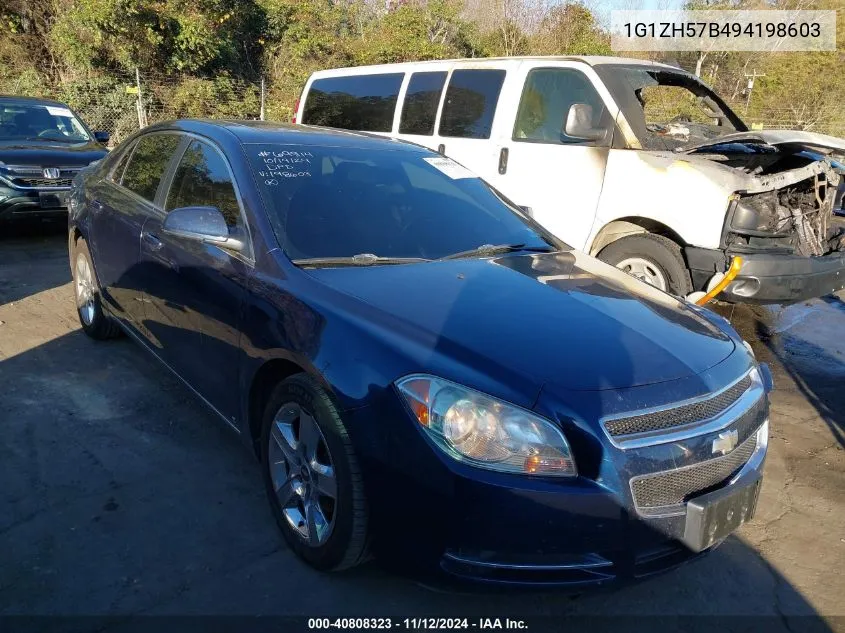 2009 Chevrolet Malibu Lt VIN: 1G1ZH57B494198603 Lot: 40808323