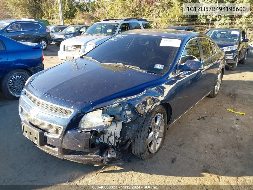 2009 Chevrolet Malibu Lt VIN: 1G1ZH57B494198603 Lot: 40808323