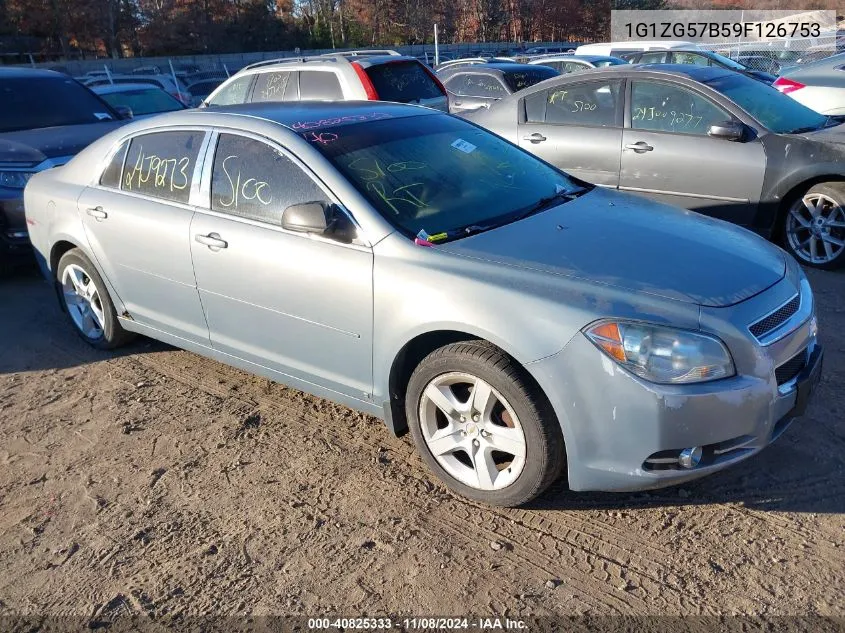 2009 Chevrolet Malibu Ls VIN: 1G1ZG57B59F126753 Lot: 40825333