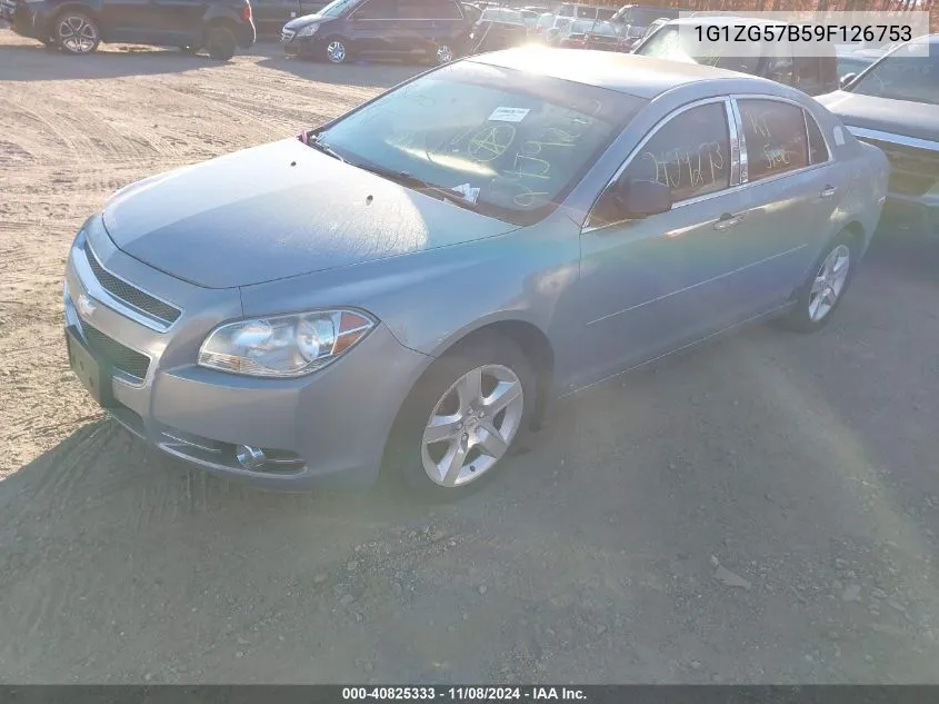 2009 Chevrolet Malibu Ls VIN: 1G1ZG57B59F126753 Lot: 40825333