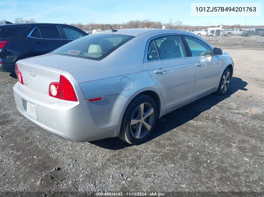 2009 Chevrolet Malibu Lt VIN: 1G1ZJ57B494201763 Lot: 40834193