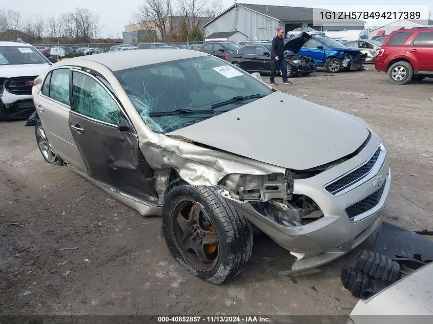 2009 Chevrolet Malibu Lt VIN: 1G1ZH57B494217389 Lot: 40852857