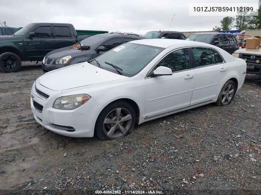 2009 Chevrolet Malibu Lt VIN: 1G1ZJ57B594112199 Lot: 40862952