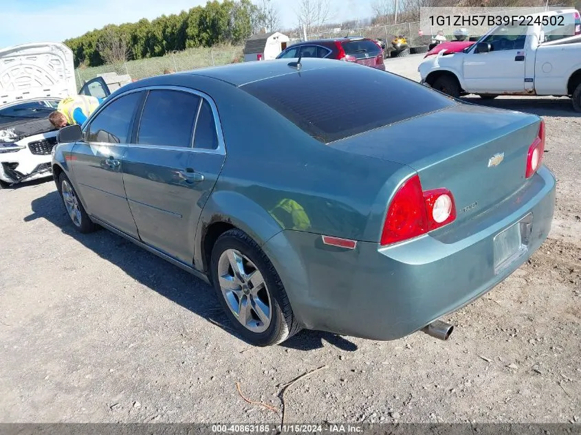 2009 Chevrolet Malibu Lt VIN: 1G1ZH57B39F224502 Lot: 40863185