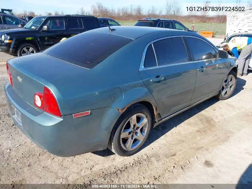 2009 Chevrolet Malibu Lt VIN: 1G1ZH57B39F224502 Lot: 40863185