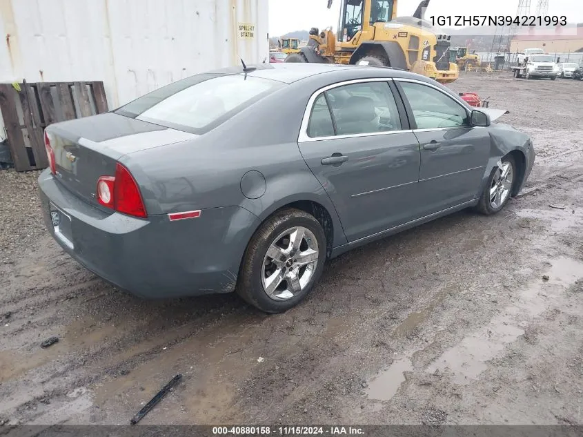 2009 Chevrolet Malibu Lt VIN: 1G1ZH57N394221993 Lot: 40880158