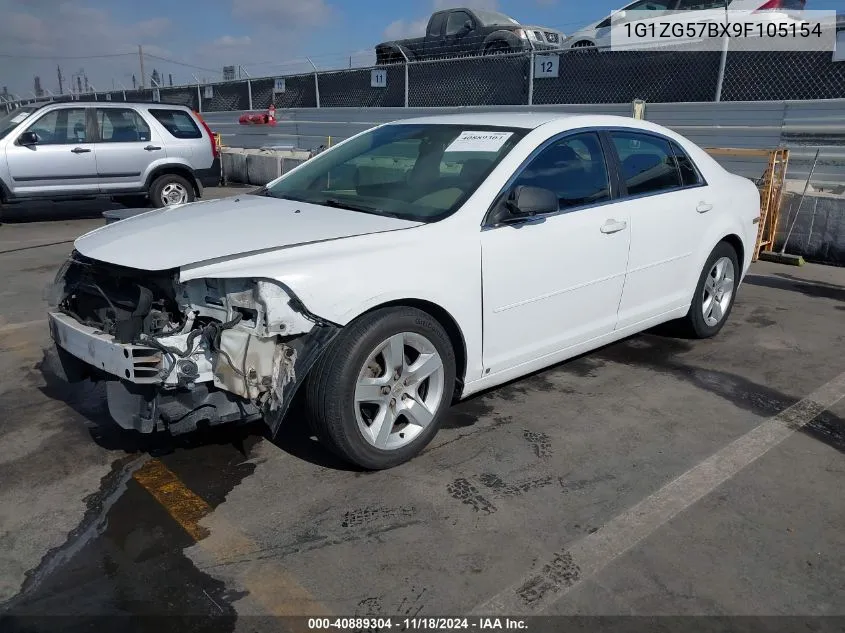 2009 Chevrolet Malibu Ls VIN: 1G1ZG57BX9F105154 Lot: 40889304