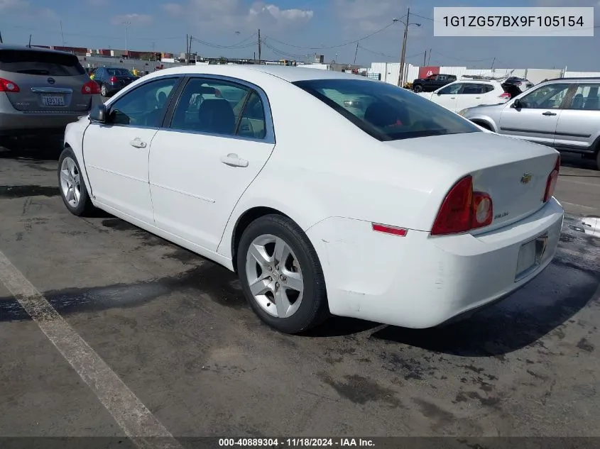 2009 Chevrolet Malibu Ls VIN: 1G1ZG57BX9F105154 Lot: 40889304