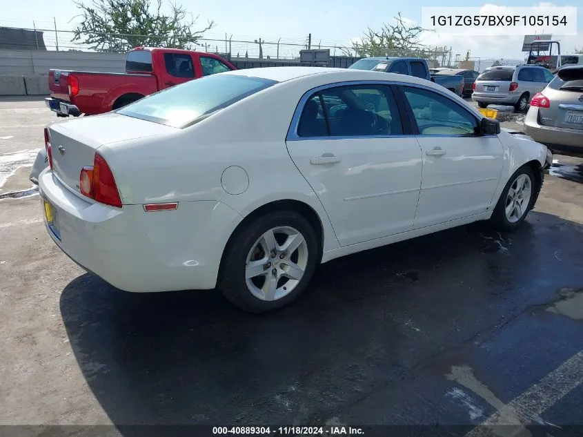 2009 Chevrolet Malibu Ls VIN: 1G1ZG57BX9F105154 Lot: 40889304