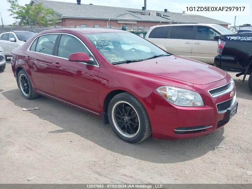 1G1ZD5E0XAF297917 2010 Chevrolet Malibu