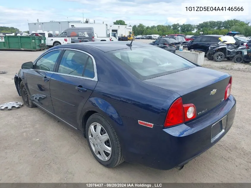 2010 Chevrolet Malibu 2Lt VIN: 1G1ZD5E04A4146566 Lot: 12076437