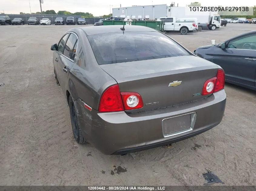 2010 Chevrolet Malibu VIN: 1G1ZB5E09AF279138 Lot: 12083442