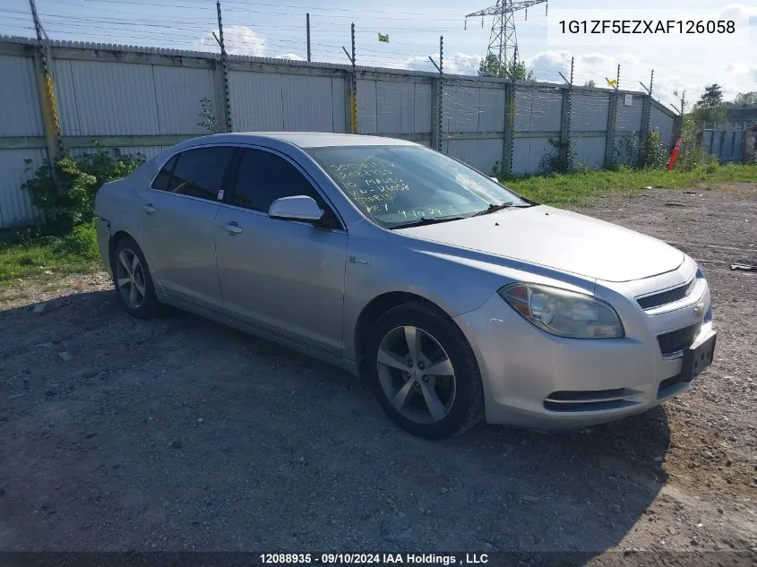 2010 Chevrolet Malibu VIN: 1G1ZF5EZXAF126058 Lot: 12088935