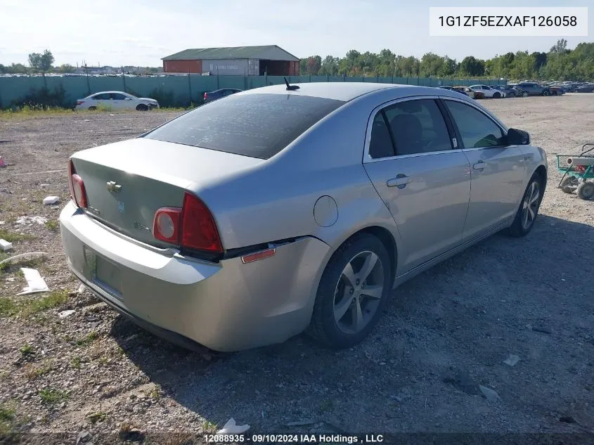 2010 Chevrolet Malibu VIN: 1G1ZF5EZXAF126058 Lot: 12088935