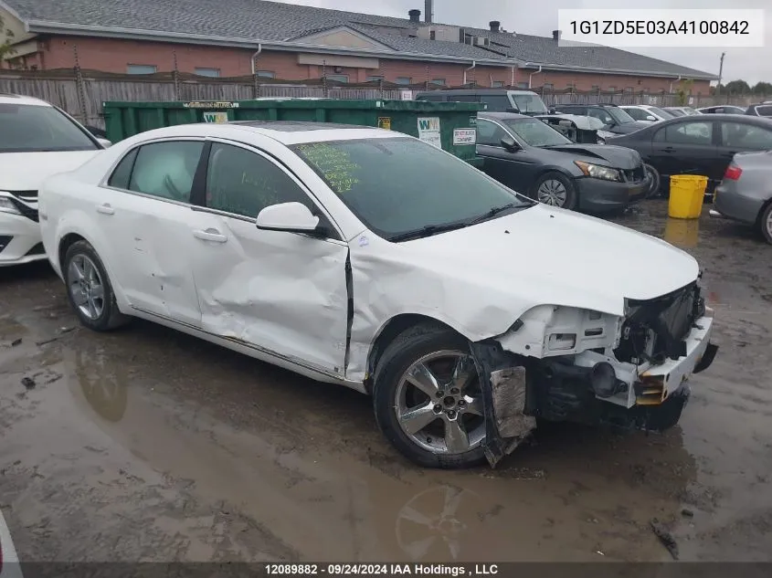 1G1ZD5E03A4100842 2010 Chevrolet Malibu