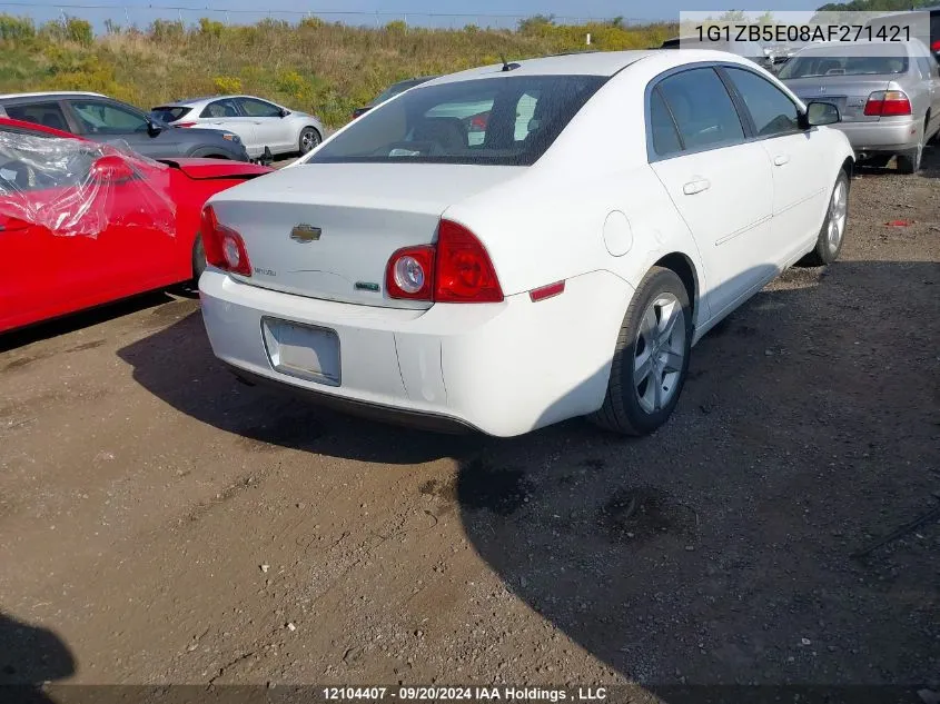 2010 Chevrolet Malibu VIN: 1G1ZB5E08AF271421 Lot: 12104407