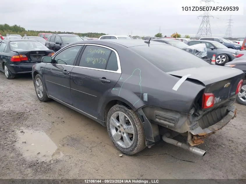 2010 Chevrolet Malibu VIN: 1G1ZD5E07AF269539 Lot: 12106144