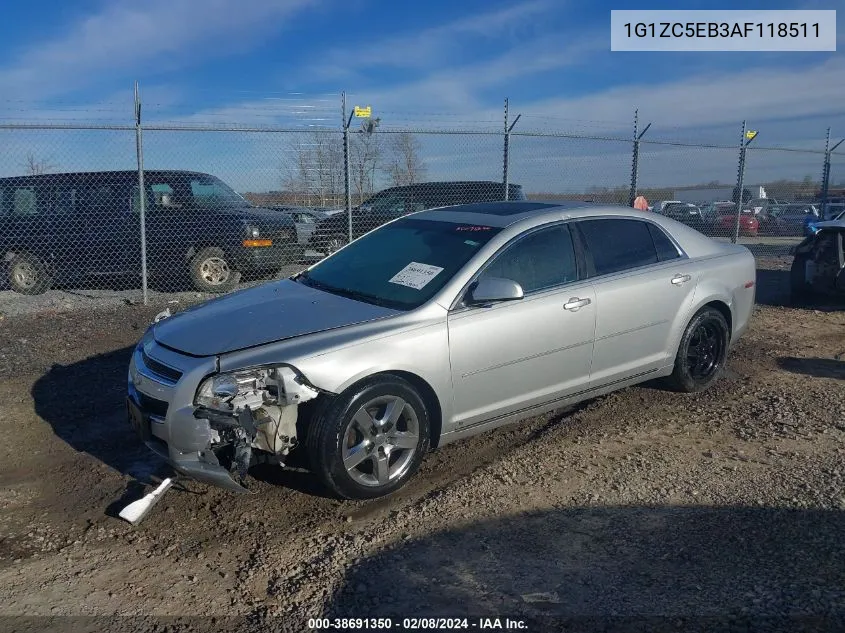 2010 Chevrolet Malibu Lt VIN: 1G1ZC5EB3AF118511 Lot: 38691350