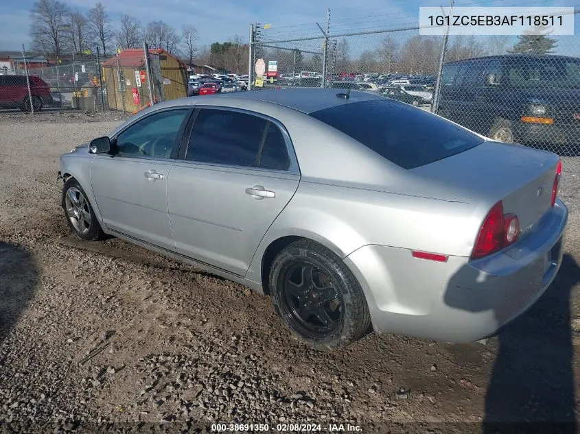 2010 Chevrolet Malibu Lt VIN: 1G1ZC5EB3AF118511 Lot: 38691350