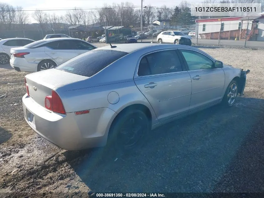 2010 Chevrolet Malibu Lt VIN: 1G1ZC5EB3AF118511 Lot: 38691350