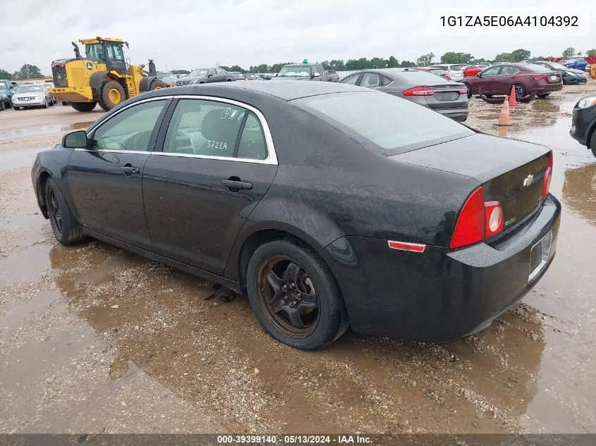 1G1ZA5E06A4104392 2010 Chevrolet Malibu Ls