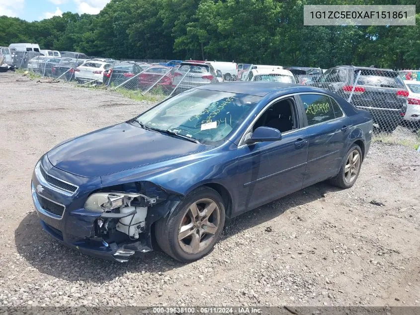 1G1ZC5E0XAF151861 2010 Chevrolet Malibu Lt