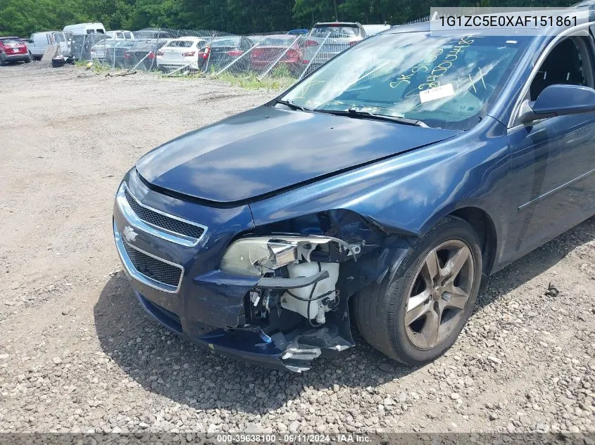 1G1ZC5E0XAF151861 2010 Chevrolet Malibu Lt