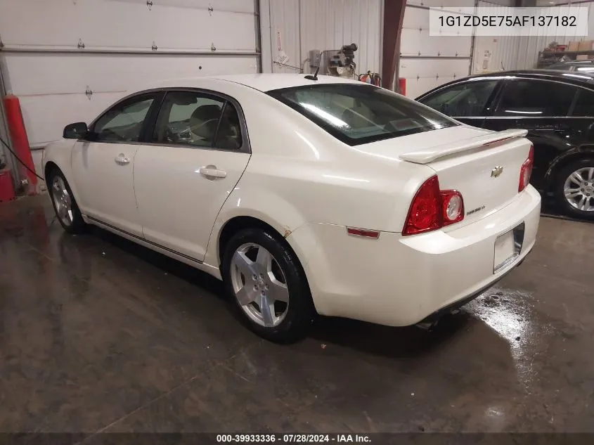 2010 Chevrolet Malibu Lt VIN: 1G1ZD5E75AF137182 Lot: 39933336