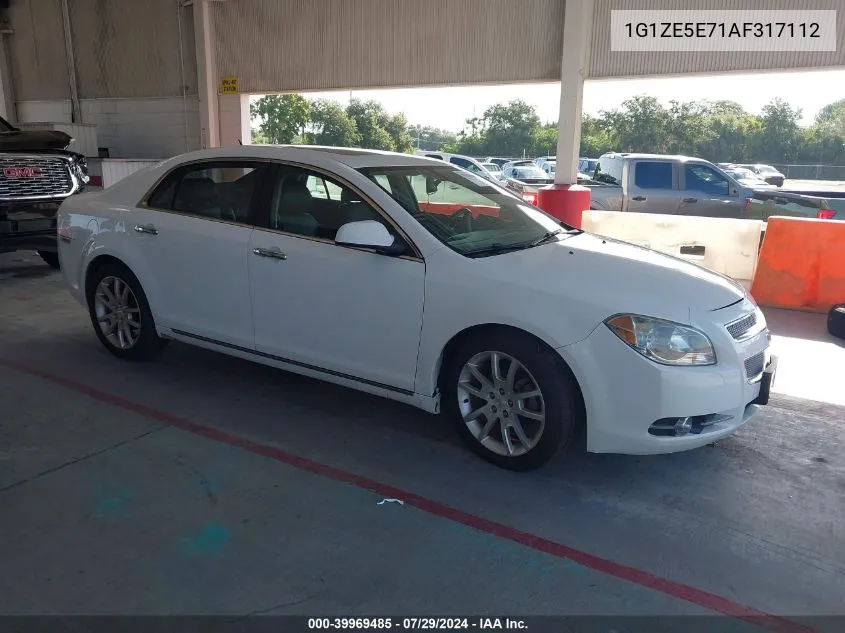 2010 Chevrolet Malibu Ltz VIN: 1G1ZE5E71AF317112 Lot: 39969485