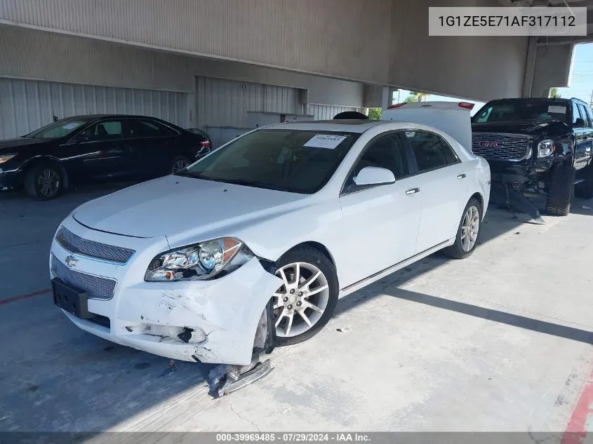 2010 Chevrolet Malibu Ltz VIN: 1G1ZE5E71AF317112 Lot: 39969485