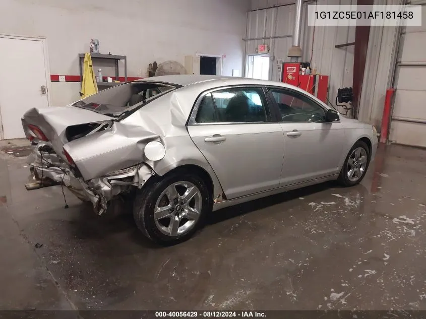 2010 Chevrolet Malibu Lt VIN: 1G1ZC5E01AF181458 Lot: 40056429