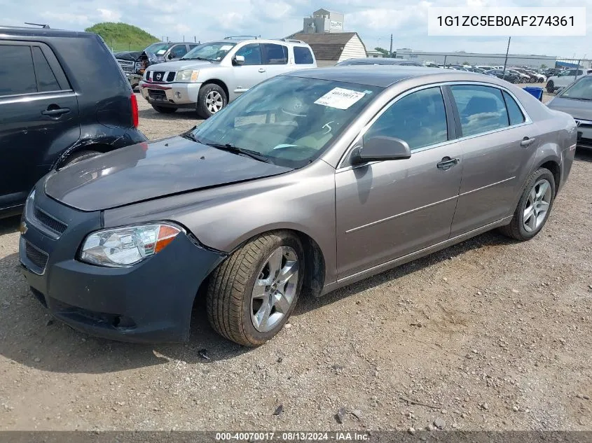 2010 Chevrolet Malibu Lt VIN: 1G1ZC5EB0AF274361 Lot: 40070017