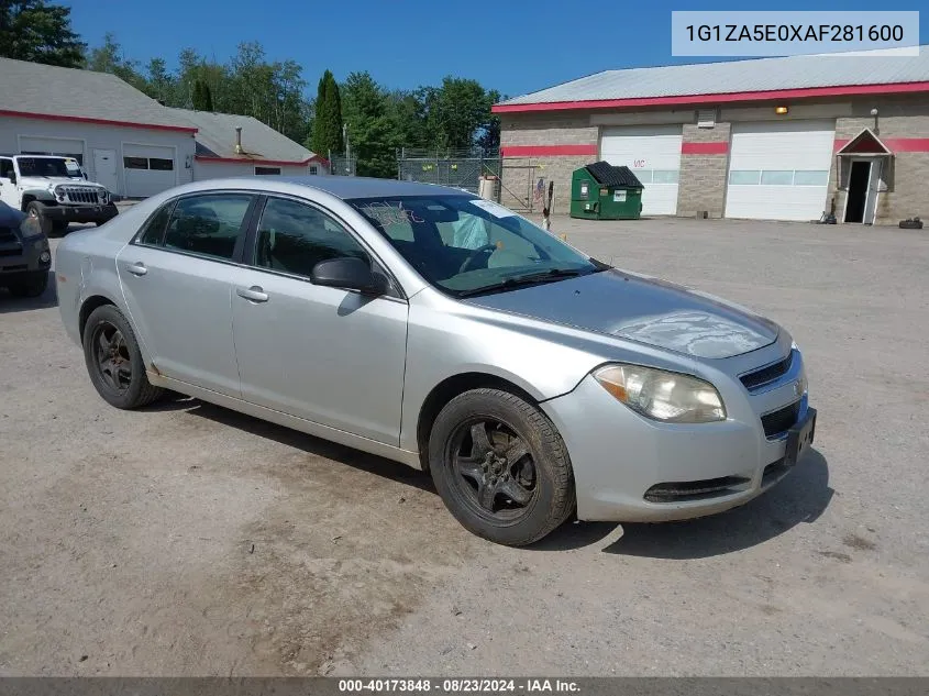 2010 Chevrolet Malibu Ls VIN: 1G1ZA5E0XAF281600 Lot: 40173848