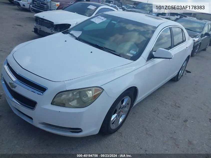 2010 Chevrolet Malibu Lt VIN: 1G1ZC5E03AF178383 Lot: 40194708