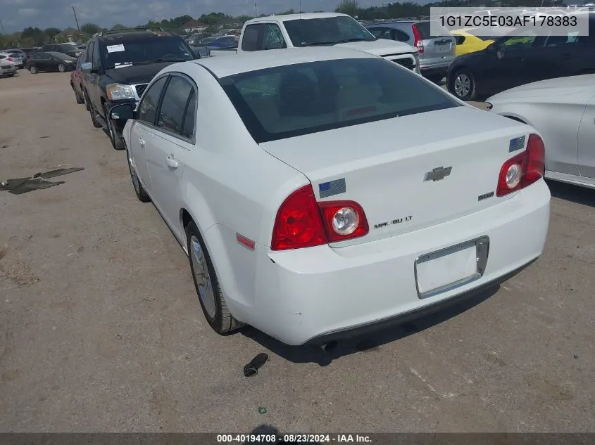 2010 Chevrolet Malibu Lt VIN: 1G1ZC5E03AF178383 Lot: 40194708