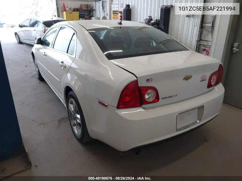 2010 Chevrolet Malibu Lt VIN: 1G1ZC5EB5AF221994 Lot: 40198876