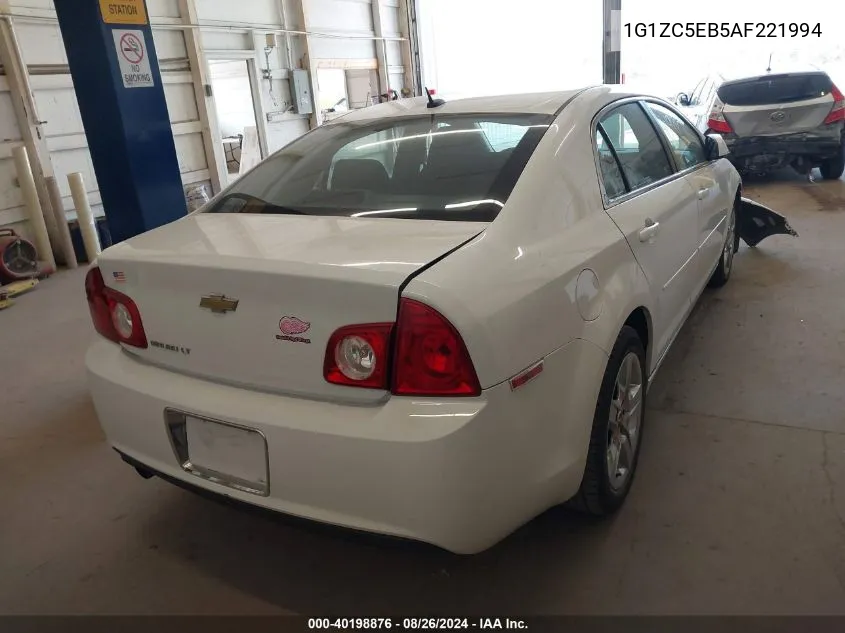 2010 Chevrolet Malibu Lt VIN: 1G1ZC5EB5AF221994 Lot: 40198876